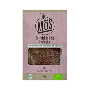 CASA BOIX Salchichón vela loncheado ecológico CASA BOIX 80 g.