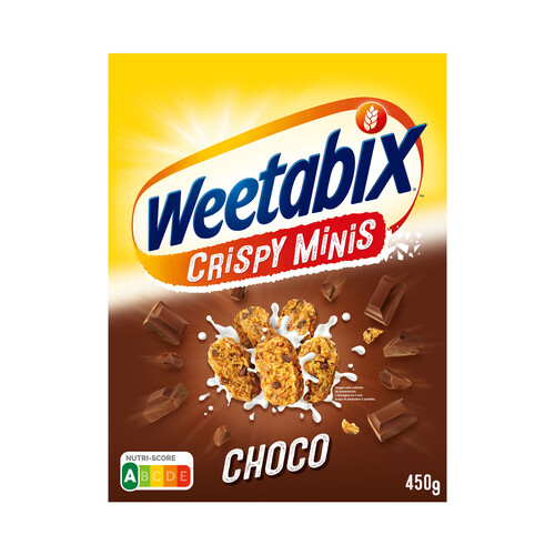 Cereales mini chocolate WEETABIX 450 g.