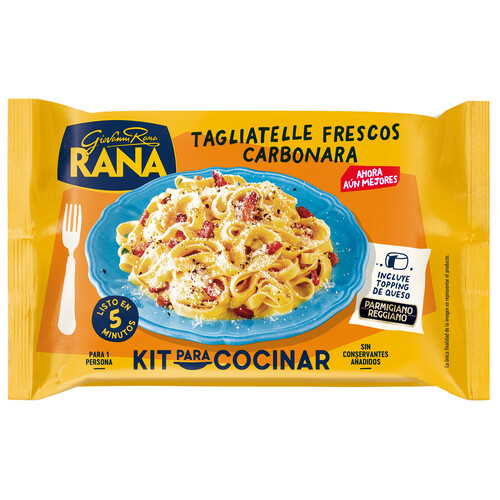 RANA Tagliatelle de pasta fresca con salsa Carbonara RANA 407 g.