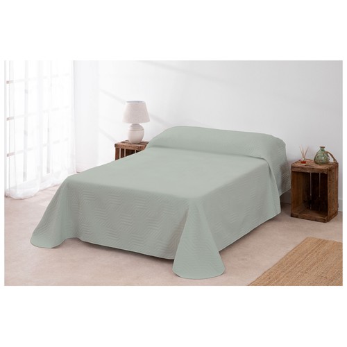 Colcha bouti lisa 150cm verde. INNOVA HOME.