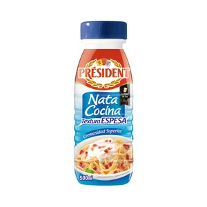 PRÉSIDENT Nata líquida para cocinar, de textura espesa PRESIDENT Espessa 500 ml.