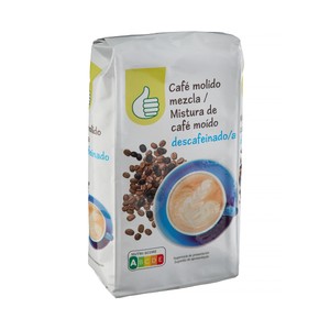 PRODUCTO ECONÓMICO ALCAMPO Café molido descafeinado mezcla 250 g.