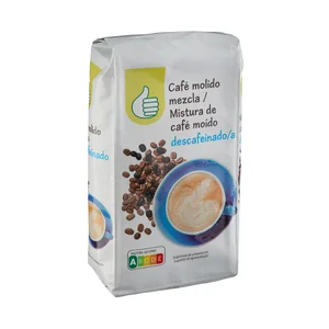 PRODUCTO ECONÓMICO ALCAMPO Café molido descafeinado mezcla 250 g.