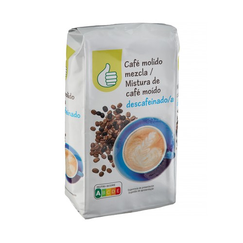 PRODUCTO ECONÓMICO ALCAMPO Café molido descafeinado mezcla 250 g.