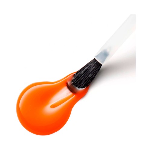 ESSENCE Glossy jelly tono 03 naranja brillante Mini esmalte de uñas.