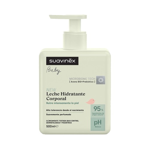 SUAVINEX Baby Loción corporal hidratante y nutritiva, suavemente perfumada 500 ml.