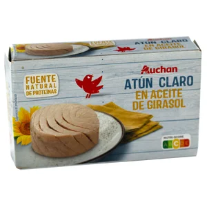PRODUCTO ALCAMPO Atún claro en aceite de girasol lata de 72 g.