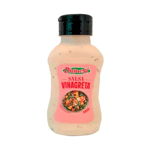 DIQUESI Salsa vinagreta para ensaladas, botella PET 300ml