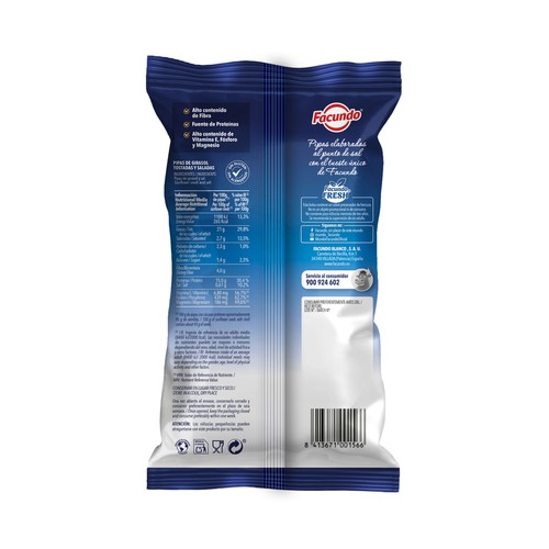 FACUNDO Pipas aguasal 160 g.
