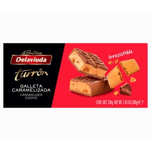 Imagen de DELAVIUDA Praline de chocolate con leche y galleta caramelizada 200 g.