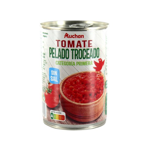 PRODUCTO ALCAMPO Tomate troceado lata de 390 g.