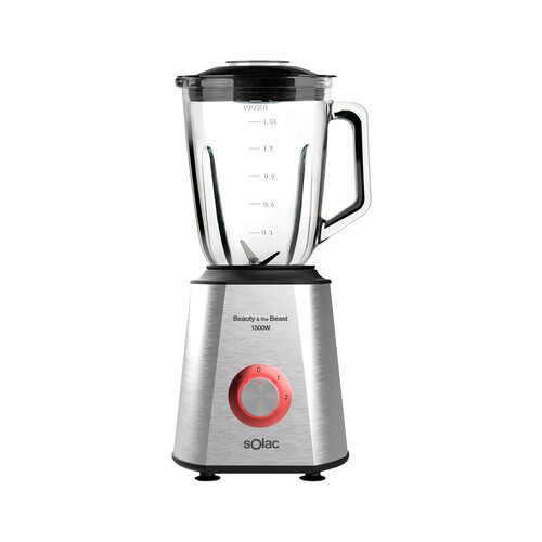 Alcampo Batidora de vaso SOLAC Beauty And The Beats 1500 1500W 2 velocidades jarra de cristal 1 5L