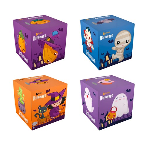 KARTIKA Pañuelos faciales halloween 3 capas.