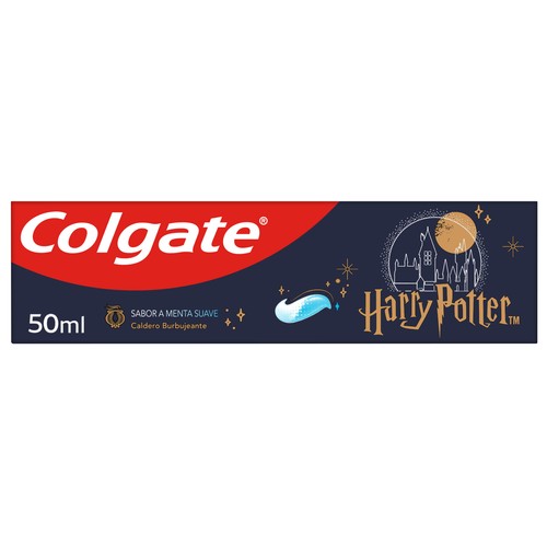 COLGATE Harry Potter Pasta de dientes infantil con protección anti caries, para niños de más de 6 años 50 ml.