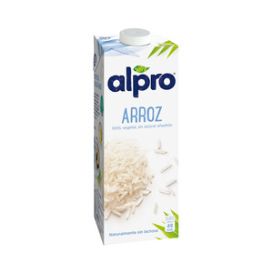 ALPRO Bebida de arroz 100% vegetal y sin azúcares añadidos ALPRO 1 l.