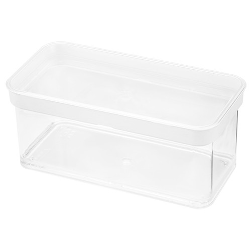 Recipiente hermético rectangular de plástico 1,4L., ACTUEL.