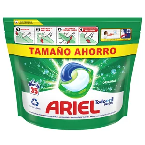 ARIEL Detergente cápsulas 3 en 1 original 35 ds 717,5 g.