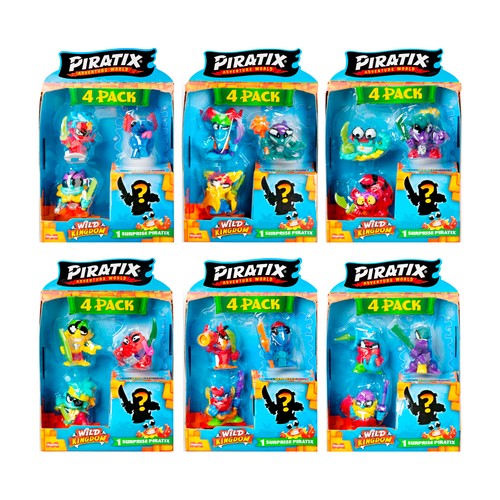 Piratix Wild Kingdom Four Pack, modelos surtidos MAGIC BOX