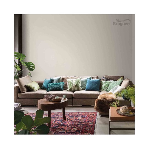 Pintura para paredes monocapa BRUGUER Colores del mundo Nepal Matiz de Beige, 4L.