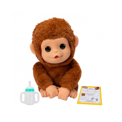 Mascota interactiva LITTLE LIVE PETS My Baby Monkey con sonidos y reacciones, +4 años.