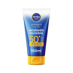 NIVEA Sun protege & hidrata Protector solar acabado invisible con FPS 50+ (muy alta) 150 ml.