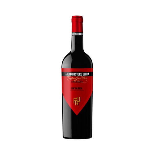 FAUSTINO RIVERO ULECIA Vino tinto crianza con D.O. Navarra botella 75 cl.