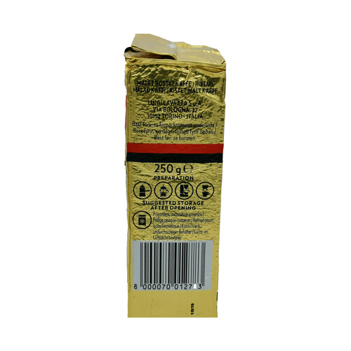 LAVAZZA Café molido Arábica LAVAZZA QUALITÁ ORO 250 g.
