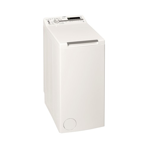 Lavadora de carga superior WHIRLPOOL TDLR 65230SS SP/N 6,5KG, clasificación energética: D, 1200RPM,H: 90cm, A: 40cm, F: 60cm.