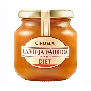 LA VIEJA FÁBRICA Mermelada de ciruelas diet 280 g.