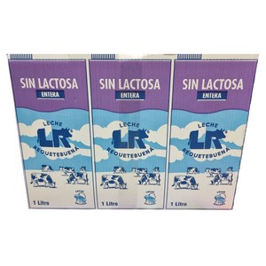 Imagen de L.R. Leche entera de vaca, sin lactosa 6 x 1l.