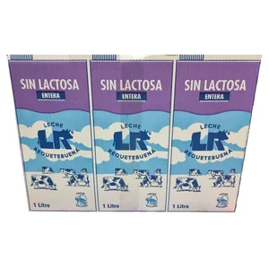 L.R. Leche entera de vaca, sin lactosa 6 x 1l.