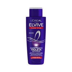 L´ORÉAL PARIS Elvive color vive 200 ml Champú violeta matizador para cabellos rubios, grises o con mechas.