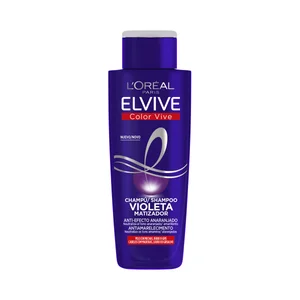 L´ORÉAL PARIS Champú violeta matizador para cabellos rubios, grises o con mechas L´ORÉAL PARIS Elvive color vive 200 ml.
