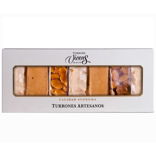 VICENS Turrón duro y blando en porciones 245 g.