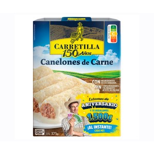 Imagen de CARRETILLA Canelones de carne 375 g.