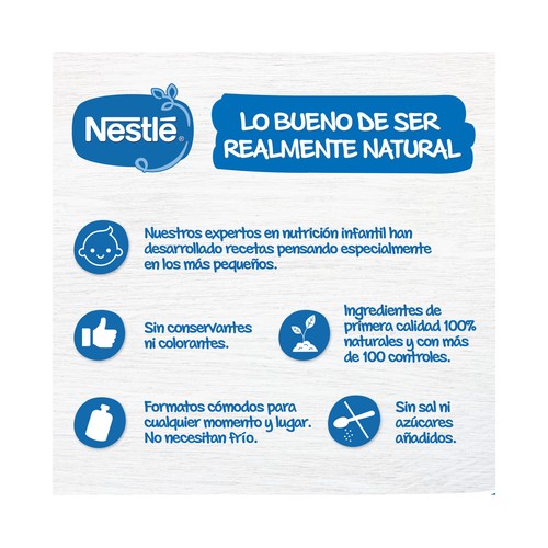 NESTLÉ Tarrito de verduritas con pavo, a partir de 6 meses 190 g.