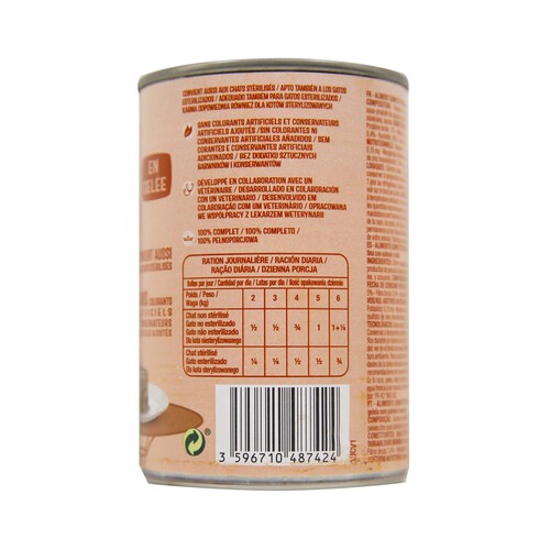 PRODUCTO ALCAMPO Comida para gatos a base de salmón y atún PRODUCTO ALCAMPO 400 g.