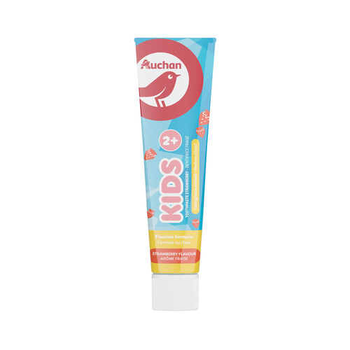 PRODUCTO ALCAMPO Pasta de dientes infantil ( a partir de 2 años), con flúor y sabor a fresa PRODUCTO ALCAMPO.