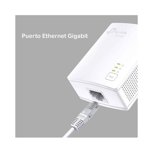 Kit de inicio adaptadores Powerline TP-LINK TL-PA7017 KIT, AV1000, puerto Gigabit.