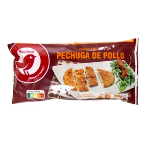 AUCHAN Empanado de pechuga de pollo 300 g. Producto Alcampo