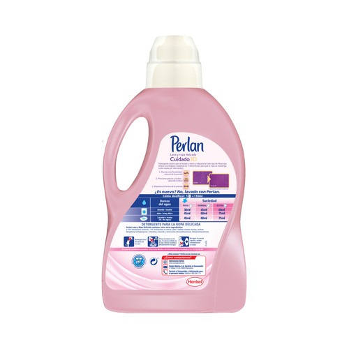 PERLAN Cuidado 3D Detergente gel para lana y ropa delicada 1,25 l