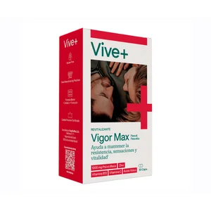 VIVE+ SALUD Y VIDA Complemento alimenticio VIVE PLUS VIGORX2PLUS 30 cápsulas.