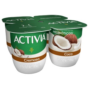 Bífidus cremoso con trocitos de coco Cremoso de Danone 4 x 120 g.