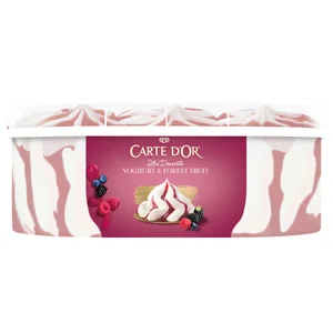 CARTE D'OR Les desserts de Frigo Tarrina de helado de yogur y frutas del bosque 850 ml.