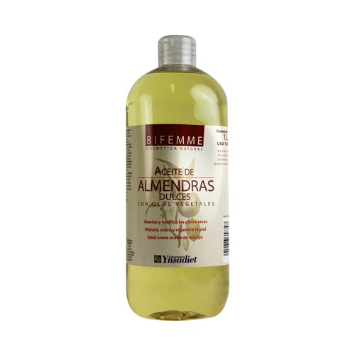 Aceite corporal de almendras dulces especial para piel seca BIFEMME 1 litro