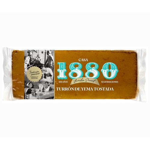 1880 Turrón de yema tostada sin gluten 400 g.