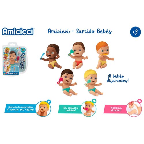 Muñeco bebé surtido 11cm Cicciobello & Friends, AMICICCI.