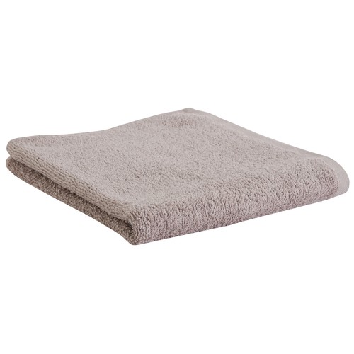 Toalla lisa de lavabo gris, 300g/m² de densidad, 70x130 cm. ESSENTIAL.
