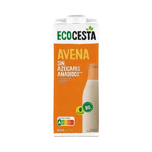 ECOCESTA Bebida vegetal de avena, sin azúcares añadidos ecológica 1 l.