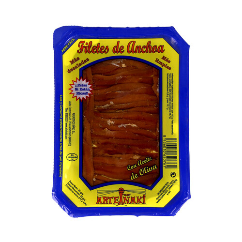 ARTEIÑAKI Filetes de anchoa, ARTEIÑAKI, 55 g.